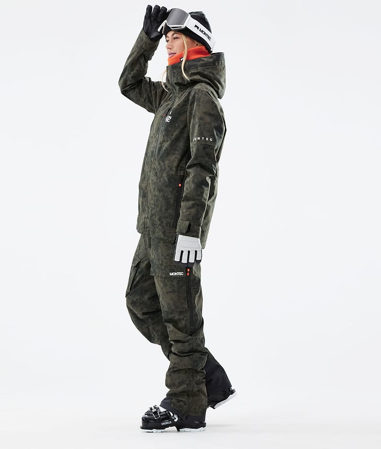 Fawk W 21 Kurtka Narciarska Kobiety Olive Green Tiedye, Zdjęcie 6 z 12