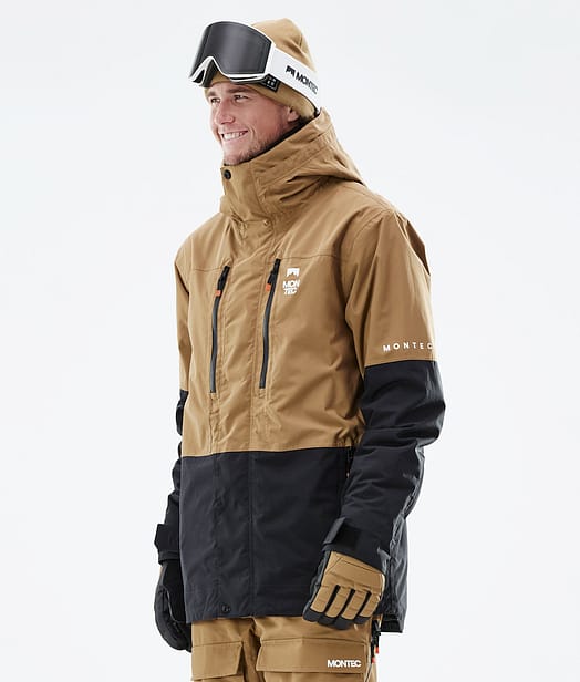 Montec Fawk 21 Bunda na Snowboard Pánské Gold/Black