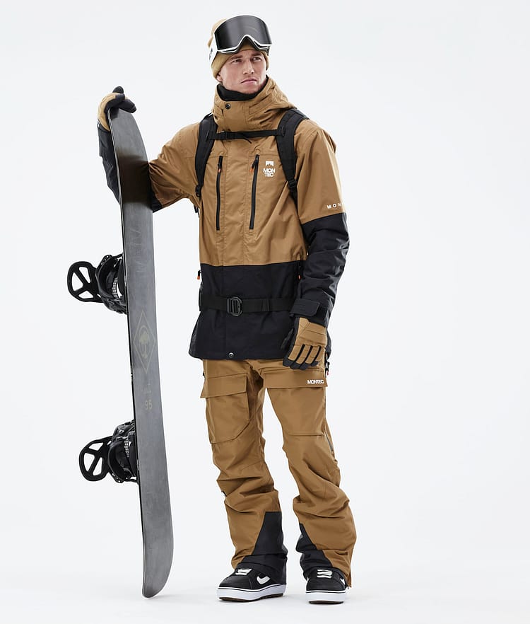 Fawk 21 Bunda na Snowboard Pánské Gold/Black, Obrázek 5 z 12