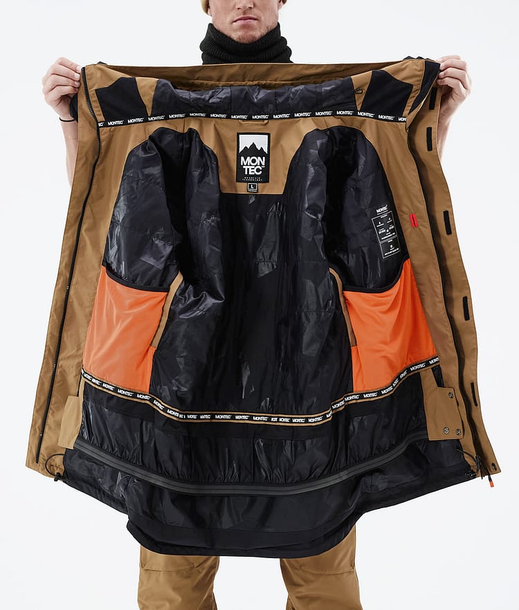 Fawk 21 Bunda na Snowboard Pánské Gold/Black, Obrázek 12 z 12