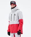 Fawk 2021 Lyžařská Bunda Pánské Light Grey/Red