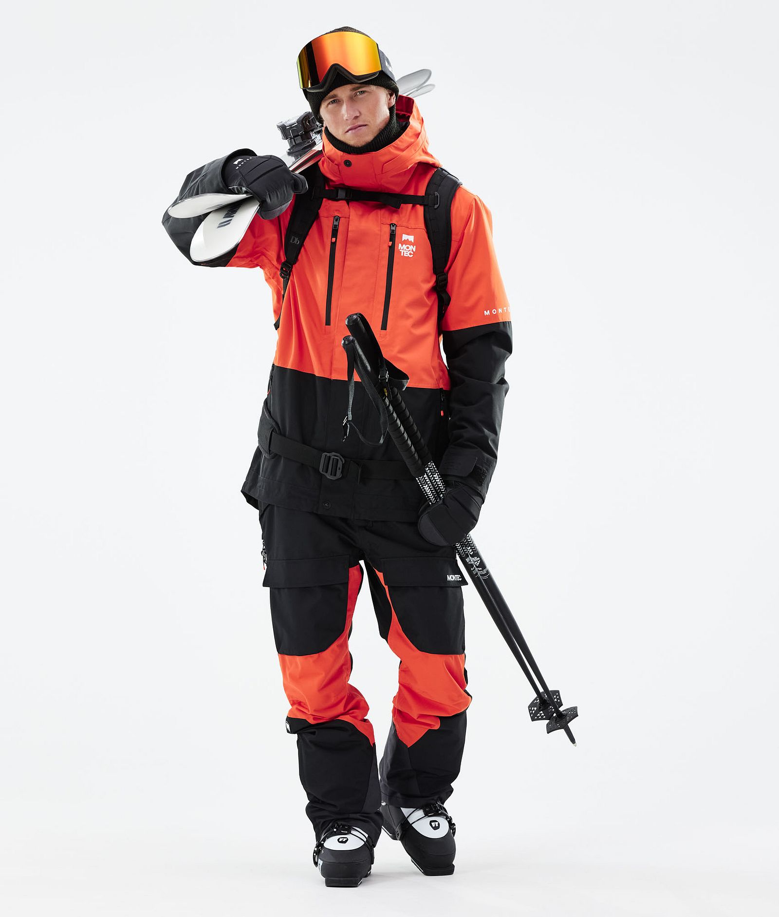 Fawk 2021 Lyžařská Bunda Pánské Orange/Black, Obrázek 4 z 11