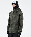 Fawk 2021 Kurtka Snowboardowa Mężczyźni Olive Green Tiedye