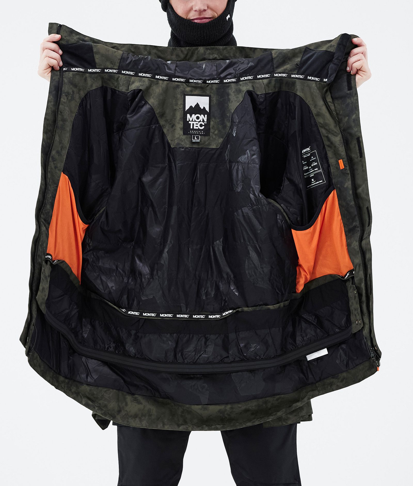 Fawk 2021 Bunda na Snowboard Pánské Olive Green Tiedye, Obrázek 10 z 10