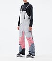 Fawk W 21 Kalhoty na Snowboard Dámské Light Grey/Pink/Light Pearl