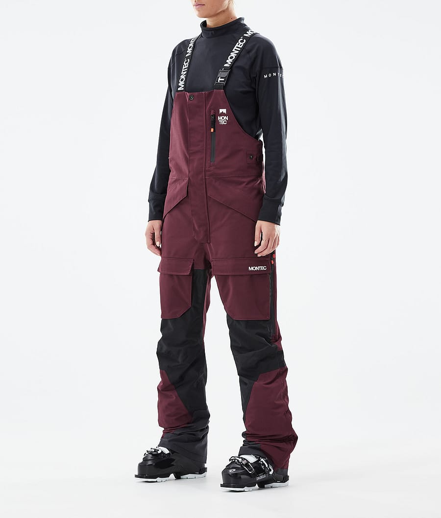 Fawk W 2021 Pantalon de Ski Femme Burgundy/Black