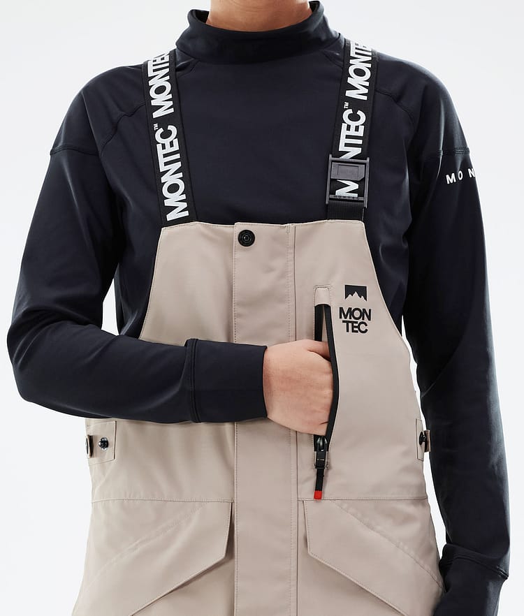 Fawk W 21 Spodnie Snowboardowe Kobiety Sand/Black, Zdjęcie 5 z 6