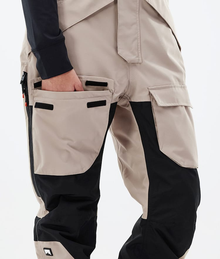 Fawk W 21 Spodnie Snowboardowe Kobiety Sand/Black, Zdjęcie 6 z 6