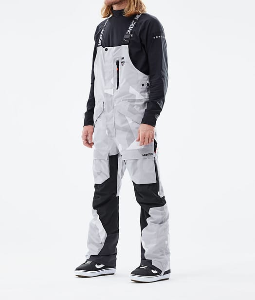 Fawk 2021 Lumilautailuhousut Miehet Snow Camo/Black