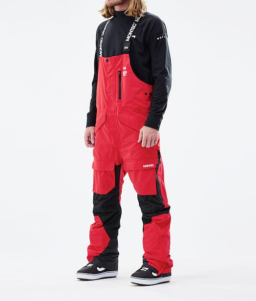Fawk 2021 Kalhoty na Snowboard Pánské Red/Black