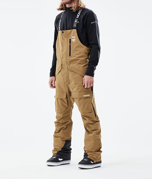 Fawk 2021 Kalhoty na Snowboard Pánské Gold