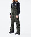 Fawk 2021 Kalhoty na Snowboard Pánské Olive Green Tiedye