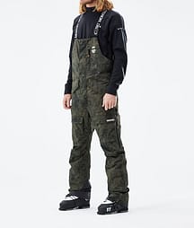 Montec Fawk 21 Lyžařské Kalhoty Pánské Olive Green Tiedye
