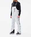 Fawk 2021 Spodnie Snowboardowe Mężczyźni White Tiedye