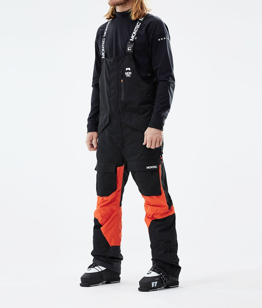 Fawk Ski Pants Men Black/Orange