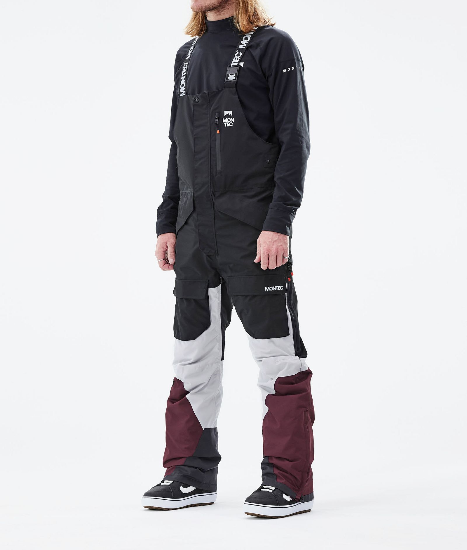 Fawk 2021 Snowboard Broek Heren Black/Light Grey/Burgundy, Afbeelding 1 van 6