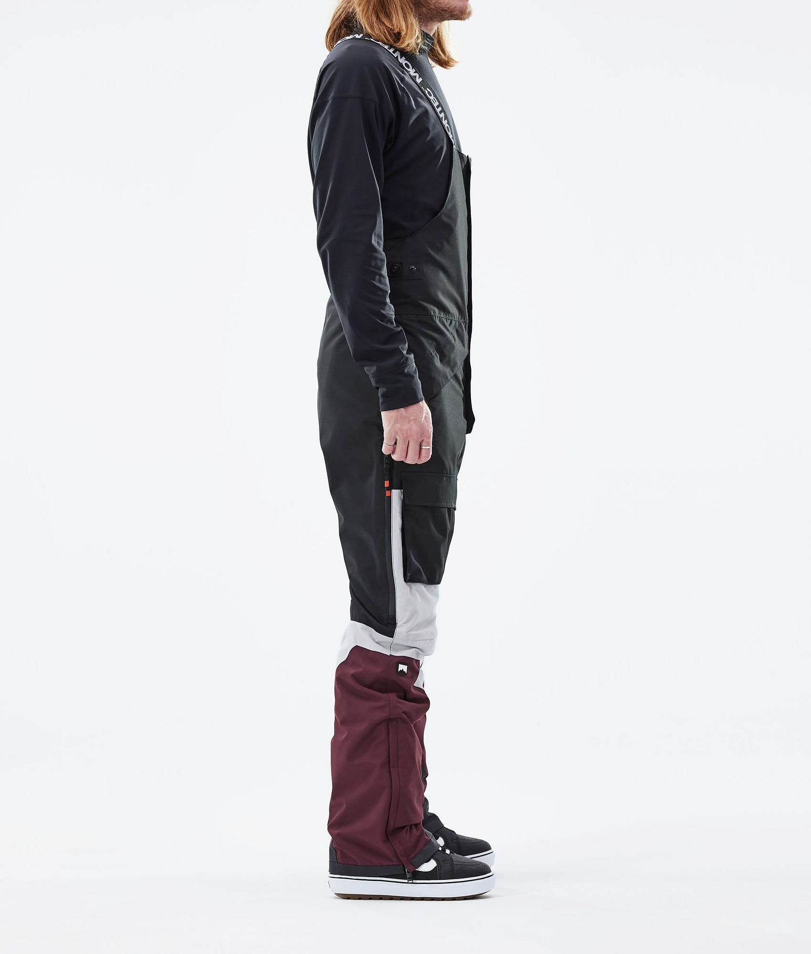 Fawk 2021 Snowboard Broek Heren Black/Light Grey/Burgundy, Afbeelding 2 van 6