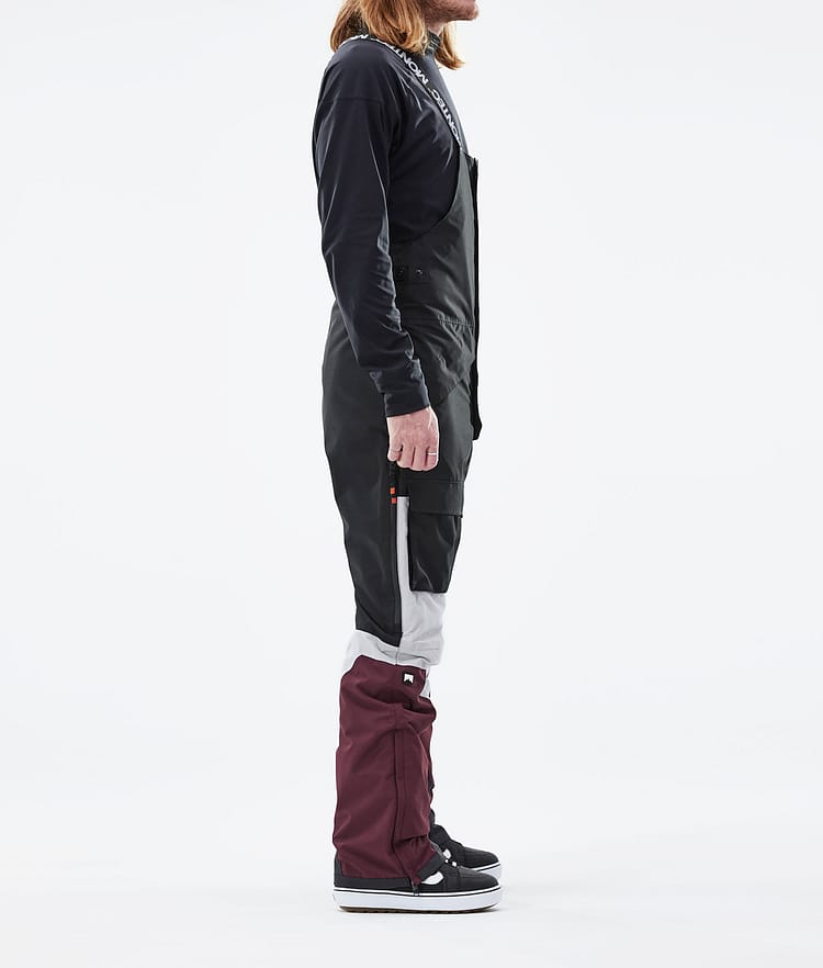 Fawk 2021 Snowboardhose Herren Black/Light Grey/Burgundy, Bild 2 von 6