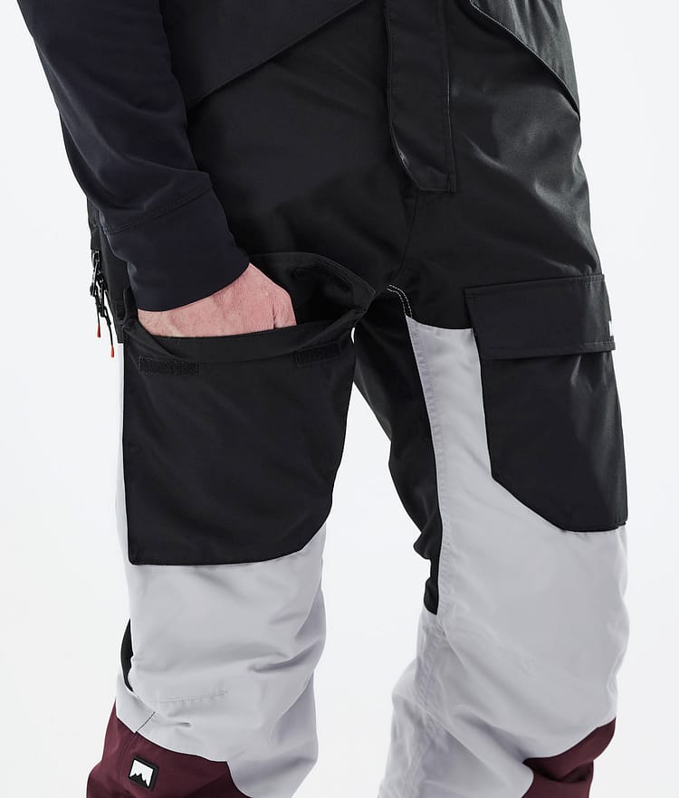 Fawk 2021 Skibroek Heren Black/Light Grey/Burgundy, Afbeelding 6 van 6
