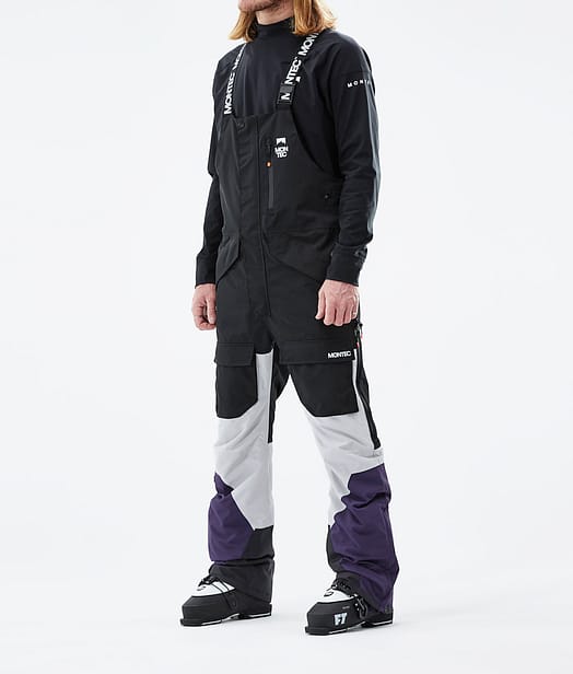 Fawk 2021 Pantalones Esquí Hombre Black/Light Grey/Purple