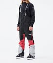 Fawk 2021 Spodnie Snowboardowe Mężczyźni Black/Coral/LightGrey