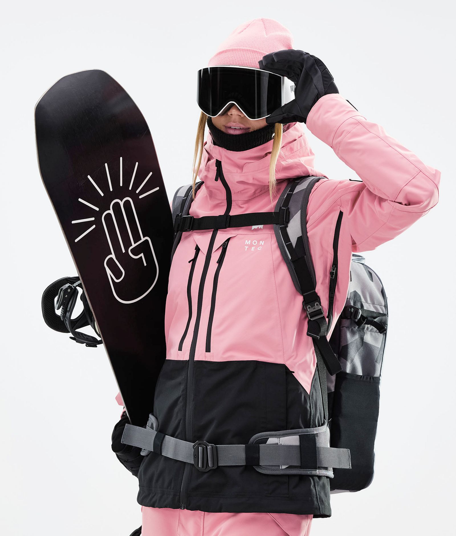 Moss W 2021 Kurtka Snowboardowa Kobiety Pink/Black Renewed, Zdjęcie 3 z 12