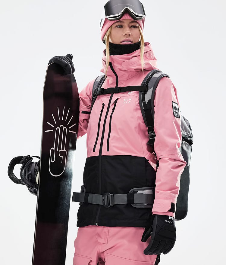 Moss W 2021 Bunda na Snowboard Dámské Pink/Black Renewed, Obrázek 4 z 12