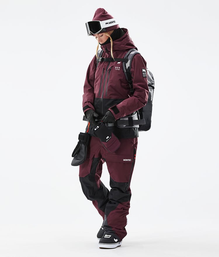 Moss W 2021 Bunda na Snowboard Dámské Burgundy/Black, Obrázek 5 z 12