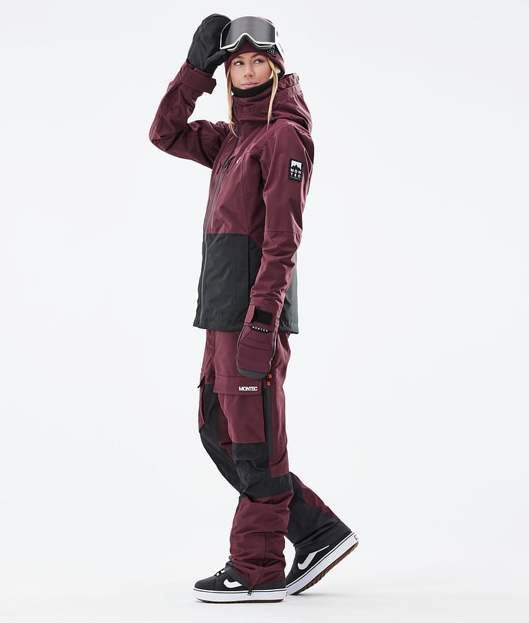 Moss W 2021 Bunda na Snowboard Dámské Burgundy/Black, Obrázek 6 z 12