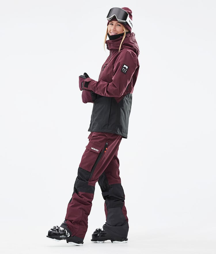 Moss W 2021 Kurtka Narciarska Kobiety Burgundy/Black, Zdjęcie 7 z 13