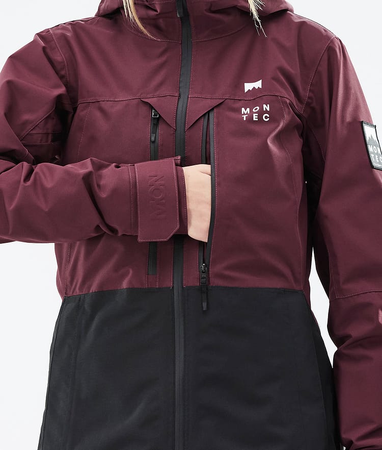 Moss W 21 Chaqueta Snowboard Mujer Burgundy/Black, Imagen 11 de 12