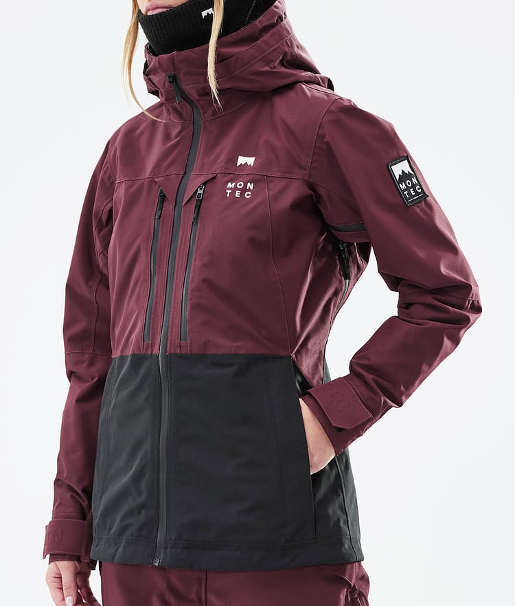 Moss W 2021 Kurtka Narciarska Kobiety Burgundy/Black, Zdjęcie 11 z 13