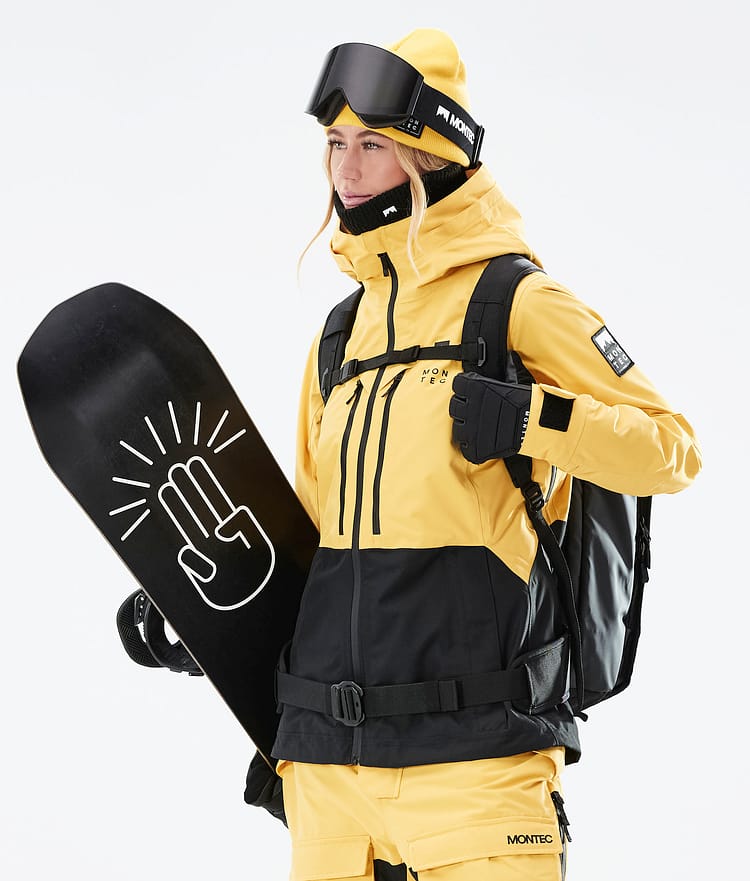 Moss W 21 Chaqueta Snowboard Mujer Yellow/Black, Imagen 1 de 12