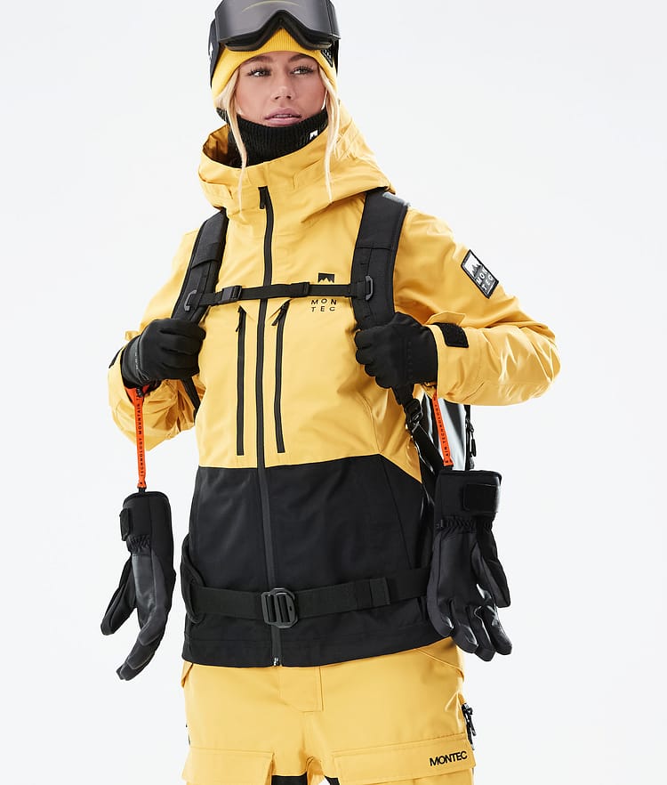 Moss W 2021 Kurtka Narciarska Kobiety Yellow/Black, Zdjęcie 2 z 12