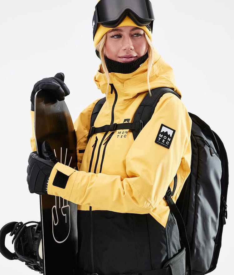 Moss W 21 Chaqueta Snowboard Mujer Yellow/Black, Imagen 3 de 12