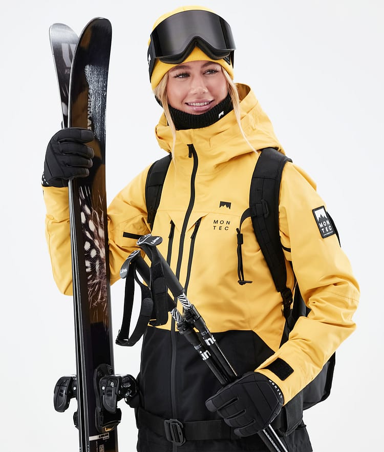 Moss W 2021 Kurtka Narciarska Kobiety Yellow/Black, Zdjęcie 3 z 12