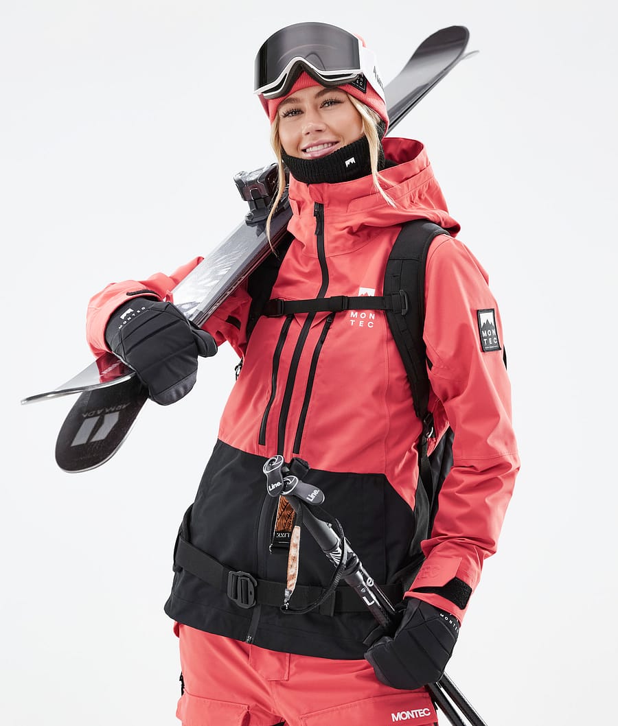 Moss W 2021 Ski Jacket Women Coral/Black