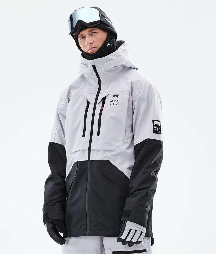 Moss 2021 Ski Jacket Men Light Grey/Black