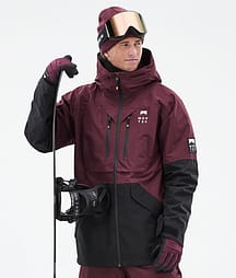 Montec Moss 21 Kurtka Snowboardowa Mężczyźni Burgundy/Black