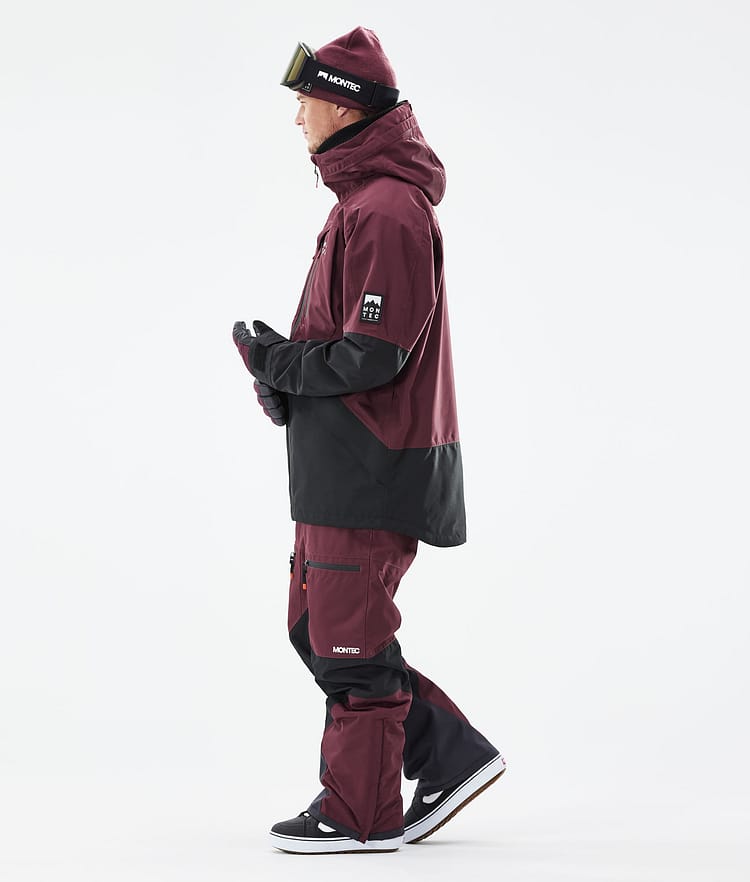 Moss 21 Bunda na Snowboard Pánské Burgundy/Black, Obrázek 7 z 13