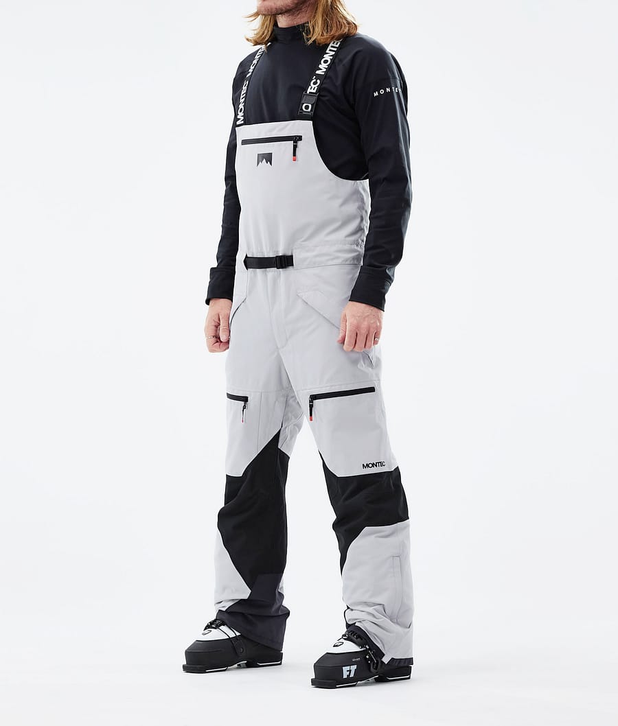 Moss 2021 Ski Pants Men Light Grey/Black