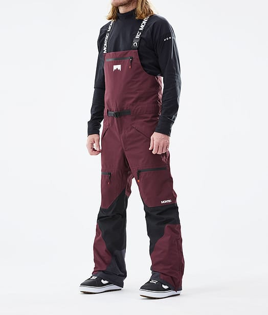 Moss 2021 Snowboardbyxa Herr Burgundy/Black