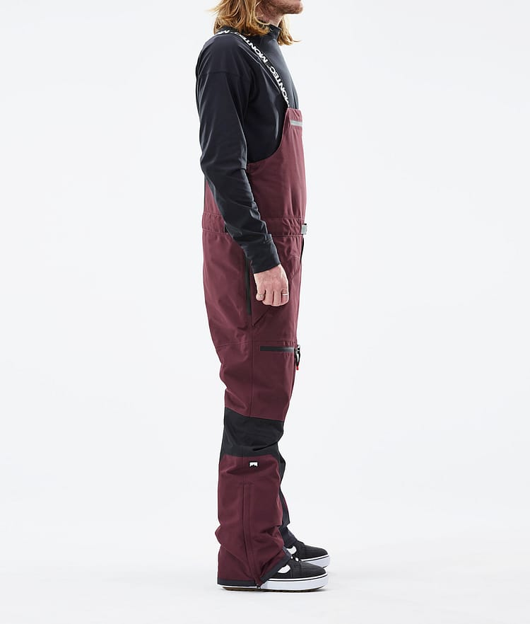 Moss 2021 Spodnie Snowboardowe Mężczyźni Burgundy/Black, Zdjęcie 2 z 6