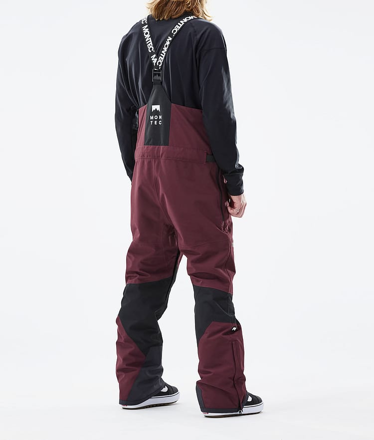 Moss 2021 Spodnie Snowboardowe Mężczyźni Burgundy/Black, Zdjęcie 3 z 6