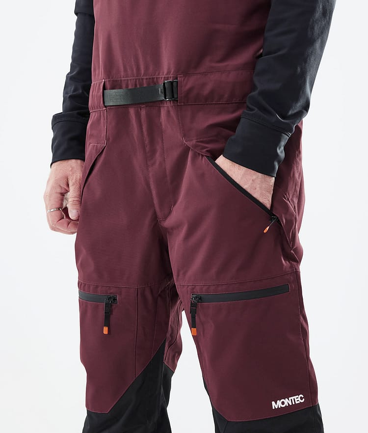 Moss 21 Spodnie Snowboardowe Mężczyźni Burgundy/Black, Image 4 of 6