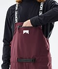 Moss 2021 Spodnie Snowboardowe Mężczyźni Burgundy/Black, Zdjęcie 5 z 6