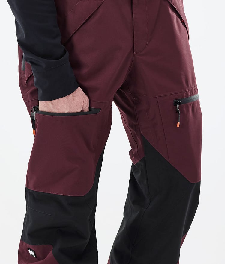 Moss 21 Spodnie Snowboardowe Mężczyźni Burgundy/Black, Image 6 of 6