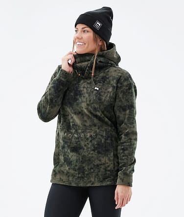 Delta W 2021 Polar con Capucha Mujer Olive Green Tiedye