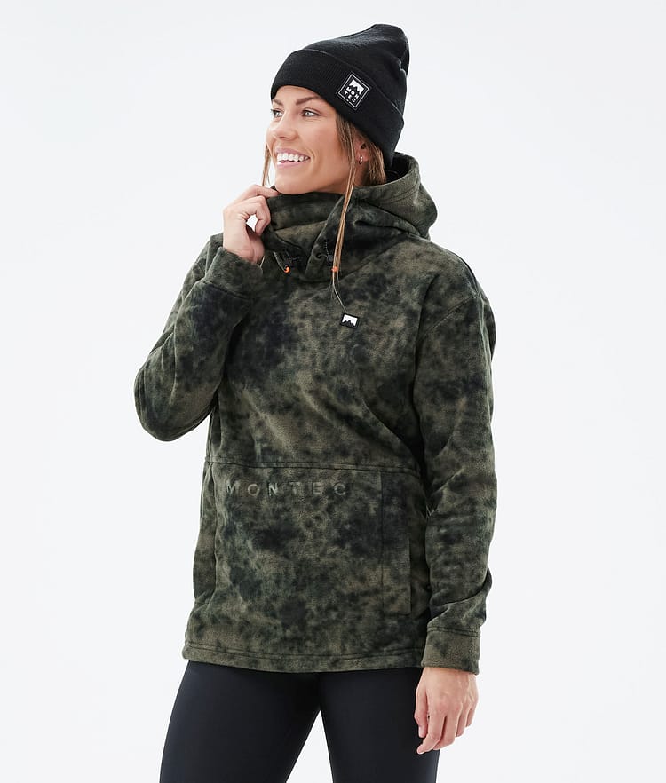 Delta W 2021 Polar con Capucha Mujer Olive Green Tiedye, Imagen 1 de 7