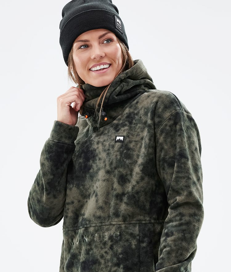 Delta W 2021 Polar con Capucha Mujer Olive Green Tiedye, Imagen 2 de 7